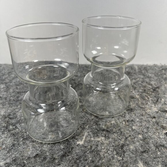 Pyrex Other - Set of 2 VTG Corning Pyrex 5" Un-candle Floating Candle Holders, Dumbell Glasses